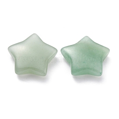 天然石グリーンアベンチュリンビーズ  穴がない  スター  20~21x20~21x6~6.5mm&nbsp;G-O196-03A