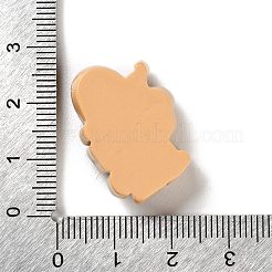 クリスマステーマ不透明樹脂カボション  ジュエリー作りのための  キャンディー棒  25.5x18x7.5mm&nbsp;RESI-F053-B06