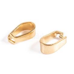 イオンプレーティング(IP) 304 ステンレススチール スナップオンベイル  ゴールドカラー  7x6x3mm  インナー：6x3mm&nbsp;STAS-P214-08G-01