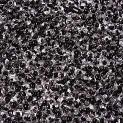 内側の色が透明なガラスシードビーズ6/0個  ティアドロップ  トップ掘削  ブラック  4~4.5x4x3mm  穴：1~1.2mm  約4500個/ポンド&nbsp;SEED-T007-07A