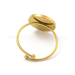 調節可能な304ステンレススチールリング  女性用エナメル  ハート  内径：18mm&nbsp;RJEW-B058-02G-09