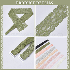 8セット8スタイルのポリエステルレースブラストラップ  ミックスカラー  710~740x47~57x0.5mm  1セット/スタイル&nbsp;DIY-NB0012-49