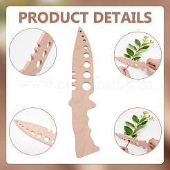 木製の園芸用具  ナバホホワイト  23x4.6x0.6cm&nbsp;TOOL-WH0053-78A