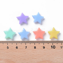 不透明なアクリルビーズ  スター  ミックスカラー  12.5x14x4mm  穴：1.4mm  約1195個/446g&nbsp;SACR-S306-01A