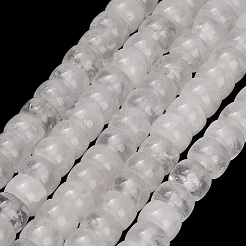 天然石クオーツクリスタルビーズ連売り  水晶  ディスク  ヒシビーズ  6.5~7.6x4.5~5.5mm  穴：1~1.2mm  約81~90個/連  14.82''~15.08''（37.65~39.3センチメートル）&nbsp;GG-CBA792A-G07-4x7mm