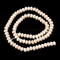 天然化石ビーズ連売り  多面カット  ロンデル  5.5~6.5x4.5mm  穴：1mm  約91~94個/連  15.35''（39cm）〜15.43''（39.2cm）&nbsp;G-D344-A23