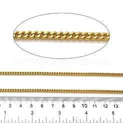 イオンプレーティング（IP）304ステンレススチールカーブチェーン  溶接されていない  スプールで  ゴールドカラー  4x2.5x2.5mm&nbsp;CHS-C013-01A-G