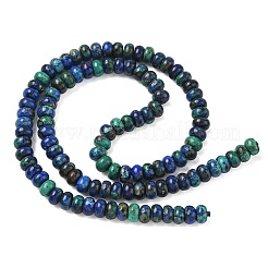 天然アズライトビーズ連売り  滑らかなロンデル  6~6.5x4mm  穴：1.2mm  約106個/連  16.14''（41センチメートル）&nbsp;GG-CBA6BAC-B03