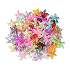 ABSプラスチックパール調カボション  ヒトデ/海星  ミックスカラー  18x19x2mm&nbsp;OACR-YW0001-77