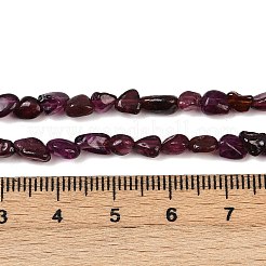 天然ブラジルガーネットビーズ連売り  ナゲット  タンブルストーン  4~7x3~5x3~4mm  穴：0.7mm  約84個/連  15.94~16.34''（40.5~41.5センチメートル）&nbsp;G-Q060-A01
