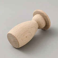 未完成のブナ材の人形  子どもの絵画と芸術  小麦  38x76.5mm&nbsp;WOOD-WH20012-018C