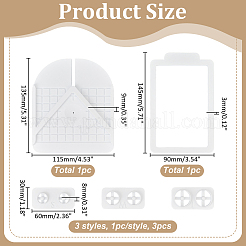 プラスチック粘土イヤリングポスト挿入ツール1箱  ホワイト  135x115x9mm&nbsp;DIY-ME0002-28