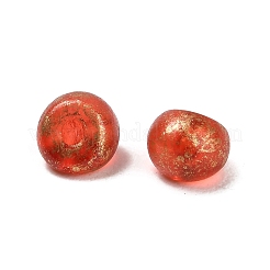 透明なアクリルビーズ  ファイヤーブリック  5x4mm  穴：1.2mm  約100個/セット&nbsp;OACR-E038-01A
