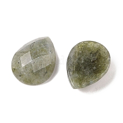 天然石ラブラドライトカボション  ティアドロップ  多面カット  18x13x5mm&nbsp;G-C146-04I
