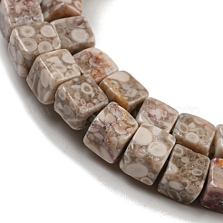 天然マイファナイトビーズ連売り  キューブ  4~5x4~5x4~5mm  穴：1mm  約86個/連  15.16インチ（38.5cm）&nbsp;G-F631-K26