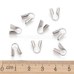 変色しにくいステンレススチールのボールチープ  カロット終了  クラムシェルノットカバー  ステンレス鋼色  9.5x5mm&nbsp;X-STAS-R062-4mm