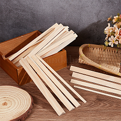 24種類のスタイルの三角形の木製スティック4本  モデリング DIY 趣味 工芸品 木工用  パパイヤホイップ  25x1~1.7x0.5~0.8cm  4スタイル  6個/カラー  24pc&nbsp;DIY-OC0012-47B