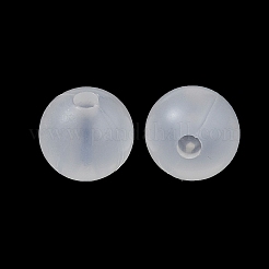 透明樹脂ビーズ100個  紫外線で色が変わります  ロンデル  ホワイトスモーク  8mm  穴：2mm&nbsp;MACR-WH0007-145