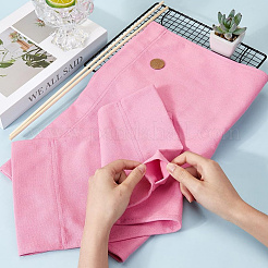布張りの椅子の交換用バッグ2個  木の棒2本付き  ディレクターズチェア用  化粧椅子の座席と背もたれ  パールピンク  530x200x4.5mm&nbsp;DIY-GF0011-64