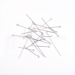 304ステンレススチールアイピン  ステンレス鋼色  20mm / 30mm / 35mm / 40m / 50mm  穴：2mm  ピン：0.7mm  100個/箱&nbsp;STAS-CJ0005-03