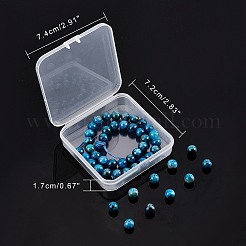 天然石アパタイトビーズ連売り  染め  ラウンド  8mm  穴：1mm  約50個/連  15.7インチ  1連 /箱&nbsp;G-AR0001-80