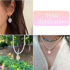 20個5色透明アクリルパーツ  ABSプラスチックループ付き  苺  ミックスカラー  27x18mm  穴：2.5mm  4個/カラー&nbsp;TACR-CJ0001-74