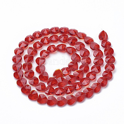 透明ガラスビーズ  多面カット  ハート  ミックスカラー  10x10x6.5mm  穴：1mm&nbsp;GLAA-Q066-10mm-A-M