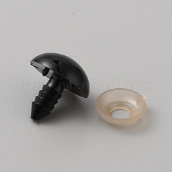 レジン人形の目  クラフトアイ  工芸用  かぎ針編みのおもちゃとぬいぐるみ  ラウンド  ブラック  18x19mm&nbsp;FIND-TAC0011-91G