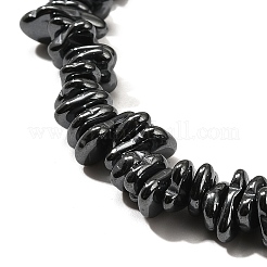 合成磁気無しヘマタイトビーズ連売り  チップ  5~9x3~4x1.5~2mm  穴：1mm  約171個/連  40cm&nbsp;G-L613-H01-01
