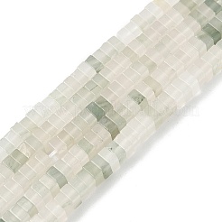 天然天山翠珪岩ビーズ連  正方形  4x4x2.5~3mm  穴：1mm  約156~164個/連  15.08''（38.3cm）〜15.35''（39cm）&nbsp;G-I394-A05