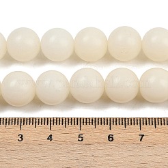 天然菩提根ビーズ連  ブッダ釈迦ビーズ  ラウンド  ベージュ  12mm  穴：1.2mm  約114個/連  49.09''（124.7センチメートル）&nbsp;WOOD-B010-C02-12mm