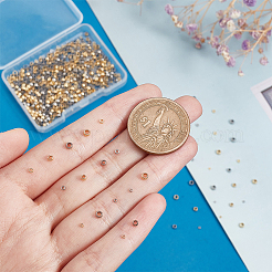 800個 8スタイル 304ステンレススチールスペーサービーズ  ロンデル  ミックスカラー  1.5~3x0.8~2mm  穴：0.8~1mm  100個/スタイル&nbsp;STAS-PH0005-31