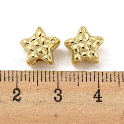 合金ビーズ  長持ちメッキ  鉛フリー＆カドミウムフリー＆ニッケルフリー  スター  ゴールドカラー  9.5x10x6mm  穴：1.4mm&nbsp;PALLOY-K020-06G