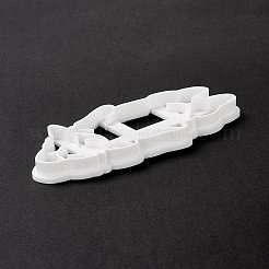 Ppプラスチッククッキーカッター  コーギーの形  ホワイト  135x55x10.5mm&nbsp;LS-DIY-I093-02