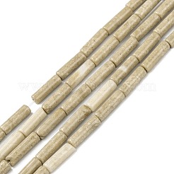 天然石ペトリファイドウッドビーズ連売り  コラム  13~14x4mm  穴：1.2mm  約29~30個/連  15.16''~15.75''（38.5~40センチメートル）&nbsp;G-F247-49