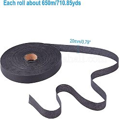 手漉き紙籐  織物紙籐  アートクラフトフラワーブーケ用  ブラック  20x0.1mm  650 m /ロール&nbsp;DIY-WH0190-23A