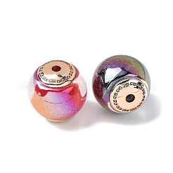 不透明蓄光樹脂とCCBプラスチックビーズ  ルーン文字の丸  グリッターパウダー付き  ミックスカラー  16mm  穴：3mm&nbsp;RESI-G119-15C