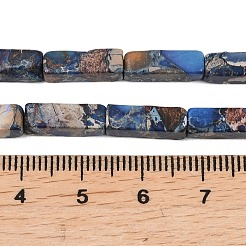 ナチュラルインペリアルジャスパービーズ連売り  直方体の  12~13x4~5x4~5mm  穴：1mm  約29個/連  15.24''（38.7センチメートル）&nbsp;G-I326-03
