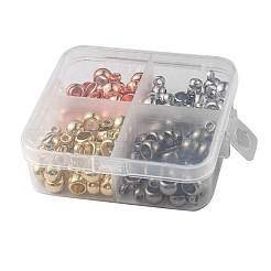 4 色 CCB プラスチックチューブベイル  ループベイル  ロンデルペンダントベイル  ミックスカラー  12x8x5mm  穴：1.8mm  内径：4.8mm  25個/カラー  100pc&nbsp;CCB-YW0001-12A