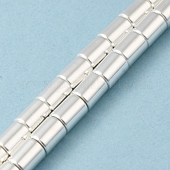 電気めっき合成非磁性ヘマタイト ビーズ 連売り  コラム  ミックスカラー  8x6mm  穴：1.2mm  約52個/連  16.14''（41センチメートル）&nbsp;G-Q1009-I02-01