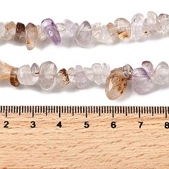天然石ロドライトクォーツビーズ連売り  チップ  6~15x5~8x2~8mm  穴：0.8mm  約229~235個/連  30.31~31.30''（77~79.5センチメートル）&nbsp;G-H315-A01-01