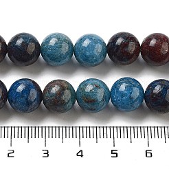 天然ブルーオパールビーズ連売り  ラウンド  10~10.5mm  穴：1mm  約38個/連  15.04~15.16''（38.2~38.5センチメートル）&nbsp;G-H045-A02-8MM-02