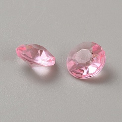 アクリルラインストーン尖底カボション  多面カット  ダイヤモンド  ショッキングピンク  8x4mm  2000個/セット&nbsp;GACR-WH20001-01C