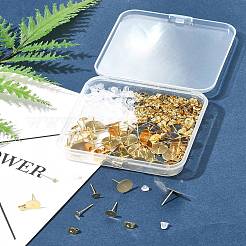 304ステンレススチールスタッドピアス金具  フラットラウンド  304ステンレススチール製フリクションナットとプラスチック製イヤーナット付き  24KGP本金メッキ  3~12x0.3mm  ピン：0.7~0.8mm&nbsp;STAS-FS0001-75
