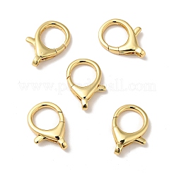 真鍮カニカン  カドミウムフリー＆ニッケルフリー＆鉛フリー  ゴールドカラー  20x15x4.5mm  穴：2mm&nbsp;X-KK-J301-27G