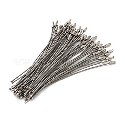ステンレスキーホルダー  濃いグレー  200x2mm&nbsp;KEYC-WH0001-2x200-03A