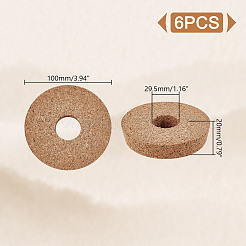 コルクボトルストッパー  ボトルタンピオン  フラットラウンド  ペルー  100x20mm  内径：29.5mm&nbsp;FIND-WH0152-686A