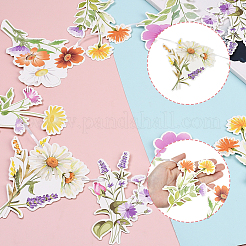 紙の花の吊り下げパーティーデコレーション  カラフル  179x138x0.4mm&nbsp;AJEW-SP0003-90
