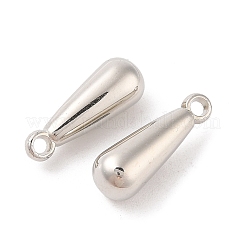 CCBプラスチックペンダント  ティアドロップ  プラチナ  22x8x8mm  穴：2mm&nbsp;CCB-N006-41P