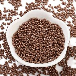 焼付塗装ガラスシードビーズ  ピーナッツ  シエナ  2~2.5x4x2mm  穴：0.8mm  約15000個/ポンド&nbsp;SEED-A033-04C